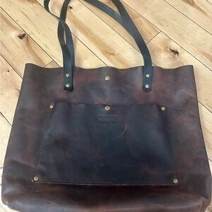Tote Handcrafted Authentic Leather Original Jills Homestead